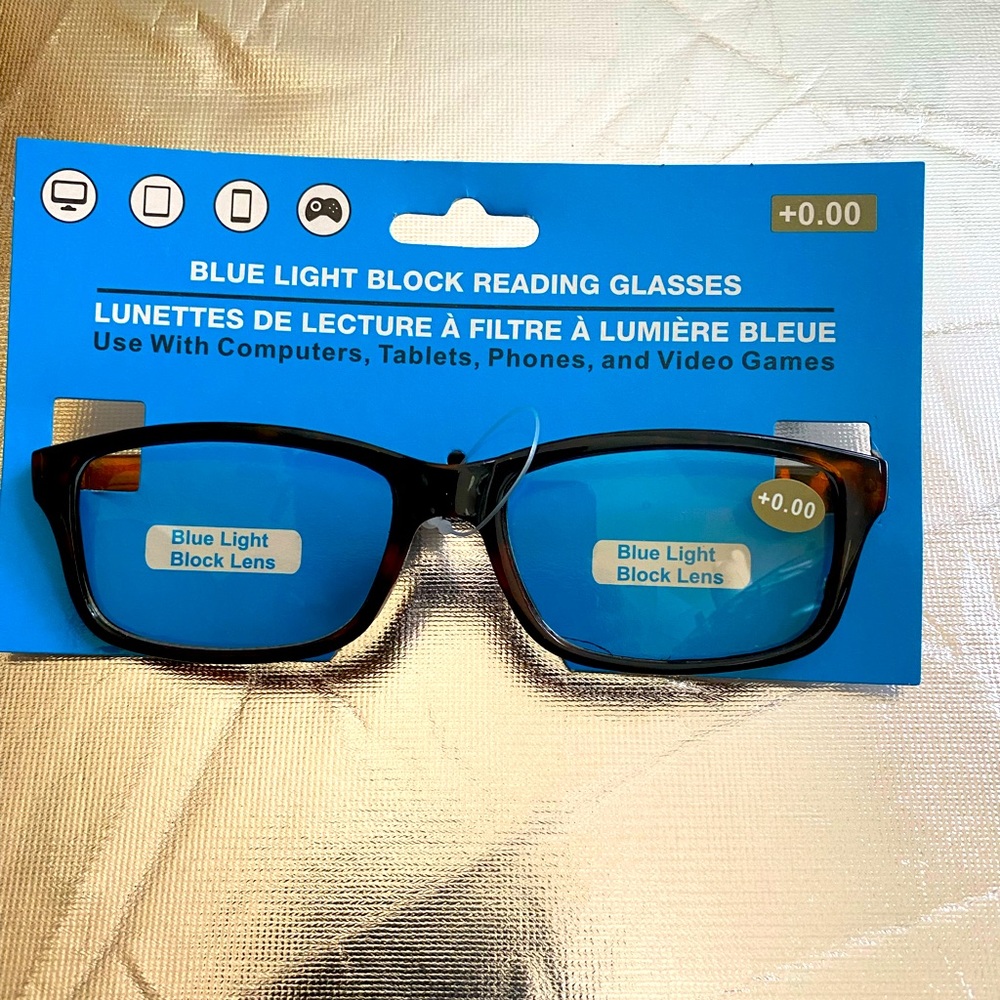 Blue Light Blocking Adult Glasses Glasses No Magnification NWT